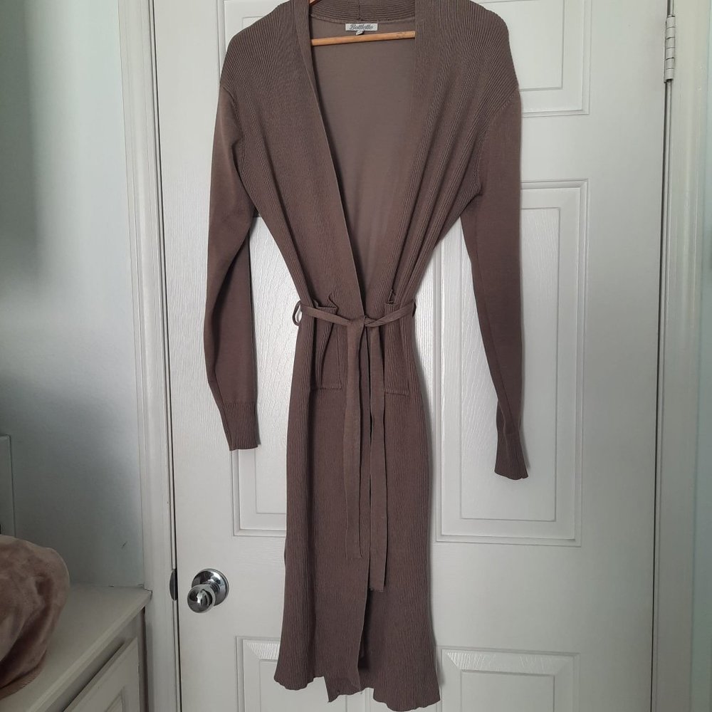 Bottlette Belted Duster Cardigan- Size S